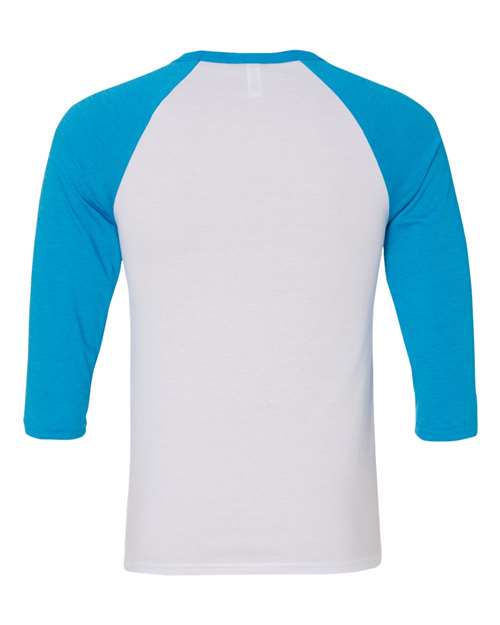 BELLA + CANVAS Unisex Three-Quarter Sleeve Baseball Tee