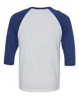 BELLA + CANVAS Unisex Three-Quarter Sleeve Baseball Tee
