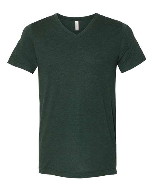 BELLA + CANVAS  Men's Triblend Short Sleeve V-Neck Tee. BC3415
