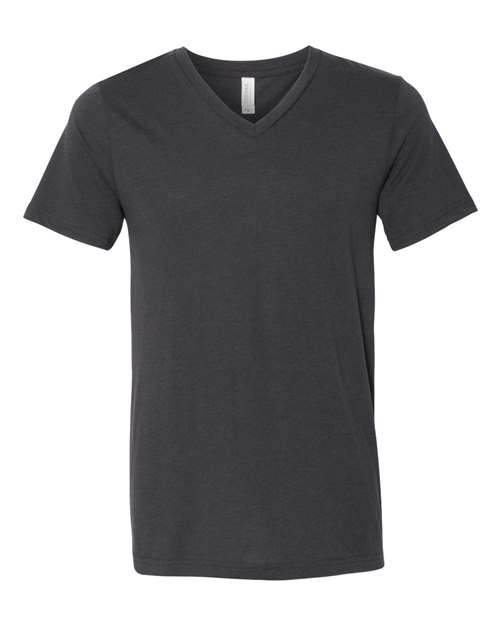 BELLA+CANVAS  Men's Triblend Short Sleeve V-Neck Tee. BC3415 2 of 2