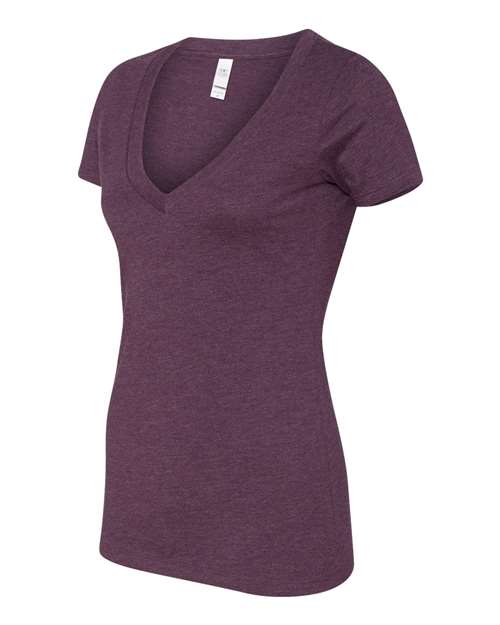 Next Level Women's Deep V-Neck T-Shirt