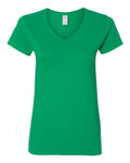 Gildan Women's Heavy Cotton 100% Cotton V-Neck T-Shirt 5V00L
