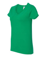 Gildan Women's Heavy Cotton 100% Cotton V-Neck T-Shirt 5V00L