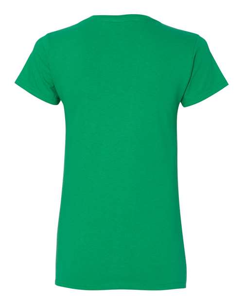 Gildan Women's Heavy Cotton 100% Cotton V-Neck T-Shirt 5V00L