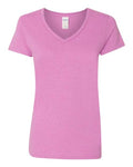 Gildan Women's Heavy Cotton 100% Cotton V-Neck T-Shirt 5V00L