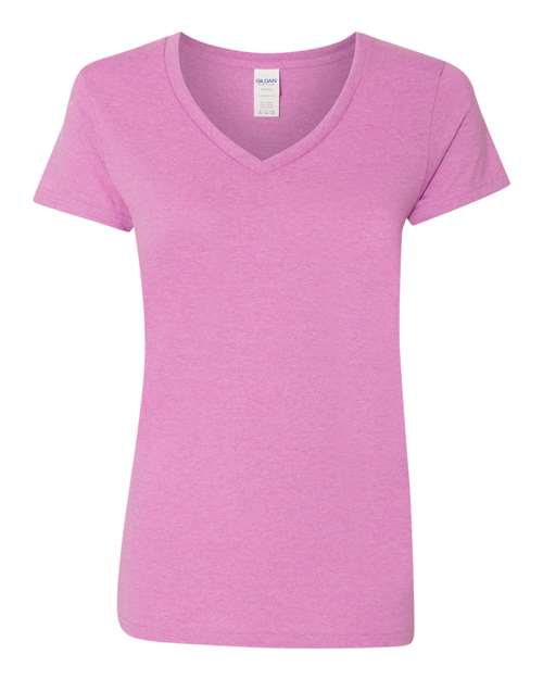 Gildan Women's Heavy Cotton 100% Cotton V-Neck T-Shirt 5V00L
