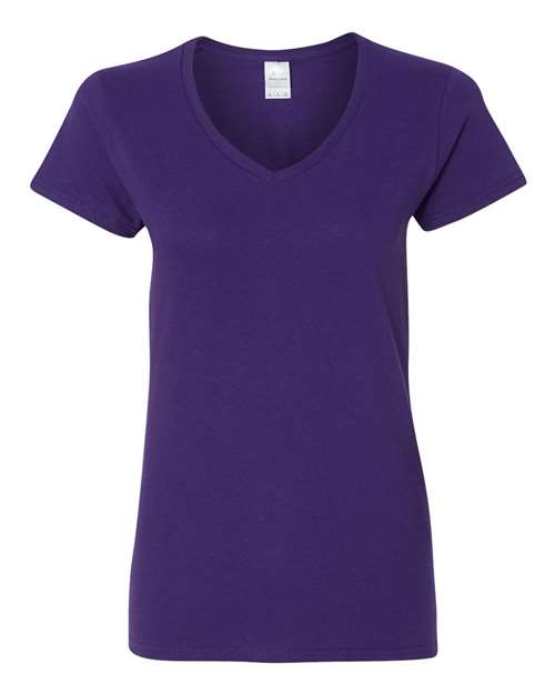 Gildan Women's Heavy Cotton 100% Cotton V-Neck T-Shirt 5V00L