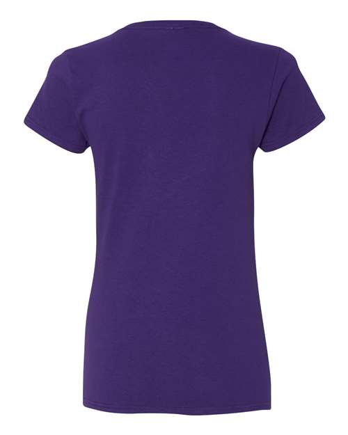 Gildan Women's Heavy Cotton 100% Cotton V-Neck T-Shirt 5V00L