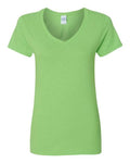 Gildan Women's Heavy Cotton 100% Cotton V-Neck T-Shirt 5V00L