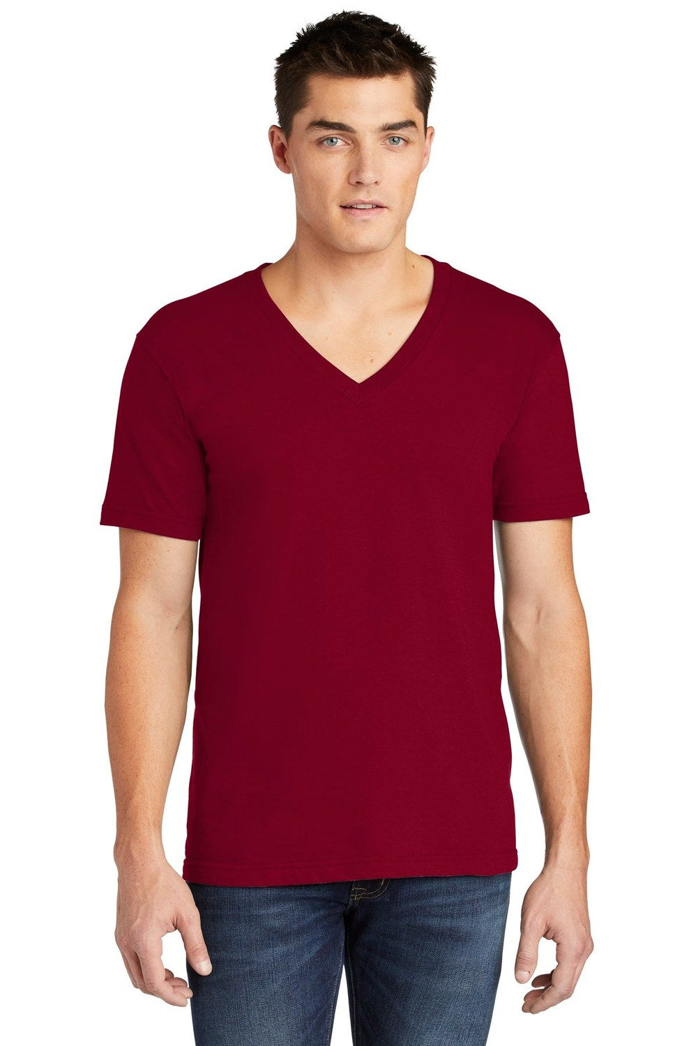 American Apparel Men's Fine Jersey V-Neck T-Shirt Mens Apparel Shirts & Tops