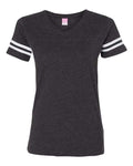 LAT Women's Football V-Neck Fine Jersey T-Shirt LAT