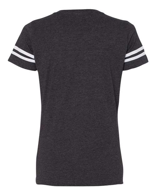 LAT Women's Football V-Neck Fine Jersey T-Shirt LAT