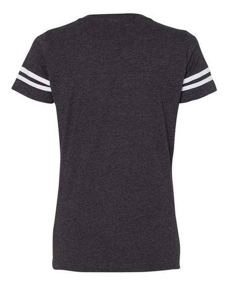 LAT Women's Football V-Neck Fine Jersey T-Shirt LAT