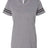 LAT Women's Football V-Neck Fine Jersey T-Shirt LAT