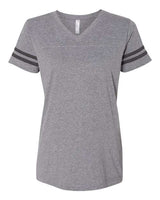 LAT Women's Football V-Neck Fine Jersey T-Shirt LAT
