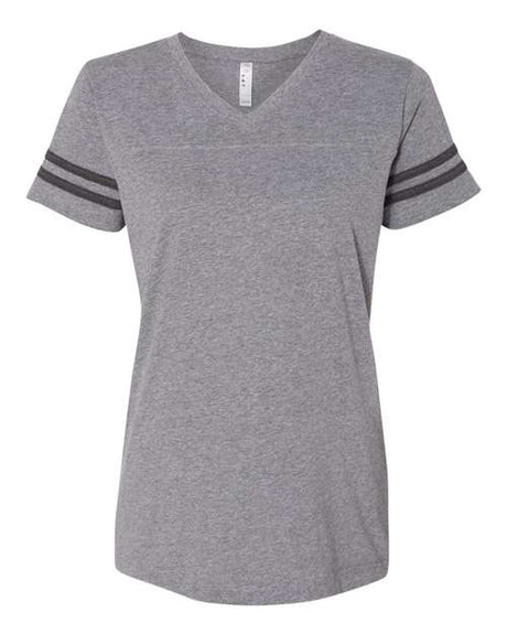 LAT Women's Football V-Neck Fine Jersey T-Shirt LAT