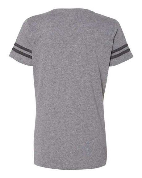 LAT Women's Football V-Neck Fine Jersey T-Shirt LAT