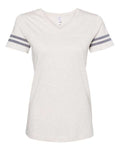 LAT Women's Football V-Neck Fine Jersey T-Shirt LAT