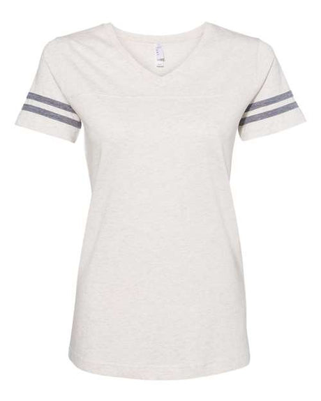 LAT Women's Football V-Neck Fine Jersey T-Shirt LAT
