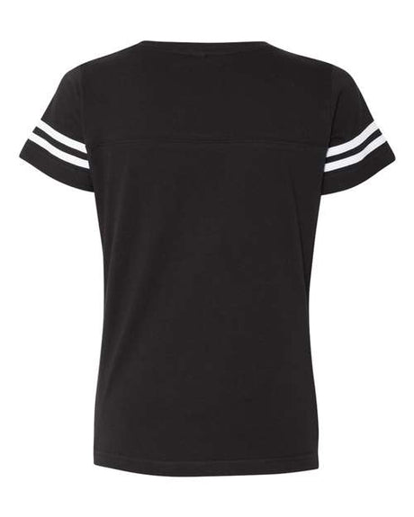 LAT Women's Football V-Neck Fine Jersey T-Shirt LAT