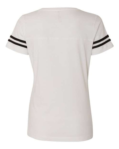 LAT Women's Football V-Neck Fine Jersey T-Shirt LAT