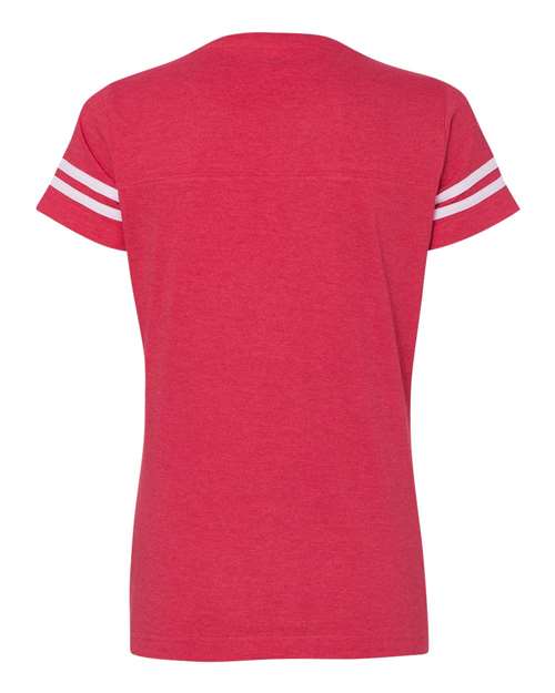LAT Women's Football V-Neck Fine Jersey T-Shirt LAT