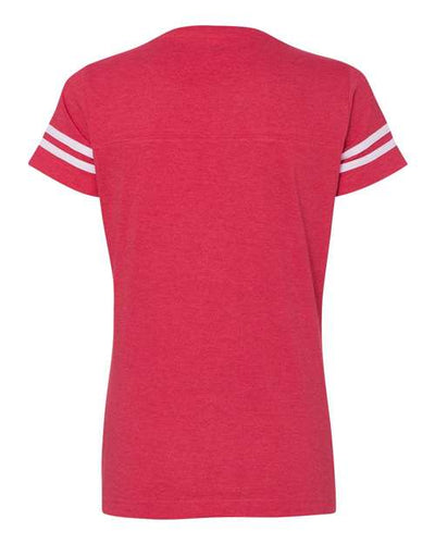 LAT Women's Football V-Neck Fine Jersey T-Shirt