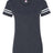 LAT Women's Football V-Neck Fine Jersey T-Shirt LAT