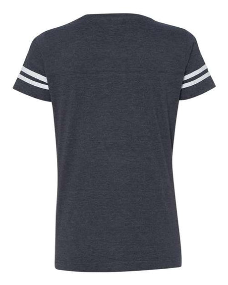 LAT Women's Football V-Neck Fine Jersey T-Shirt LAT