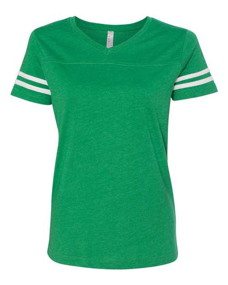 LAT Women's Football V-Neck Fine Jersey T-Shirt LAT