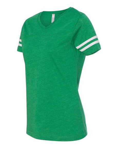 LAT Women's Football V-Neck Fine Jersey T-Shirt LAT