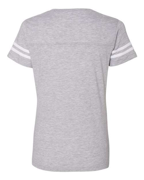 LAT Women's Football V-Neck Fine Jersey T-Shirt LAT