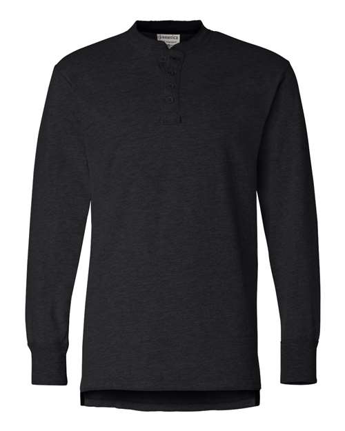 J. America Men's Vintage Brushed Jersey Henley J. America