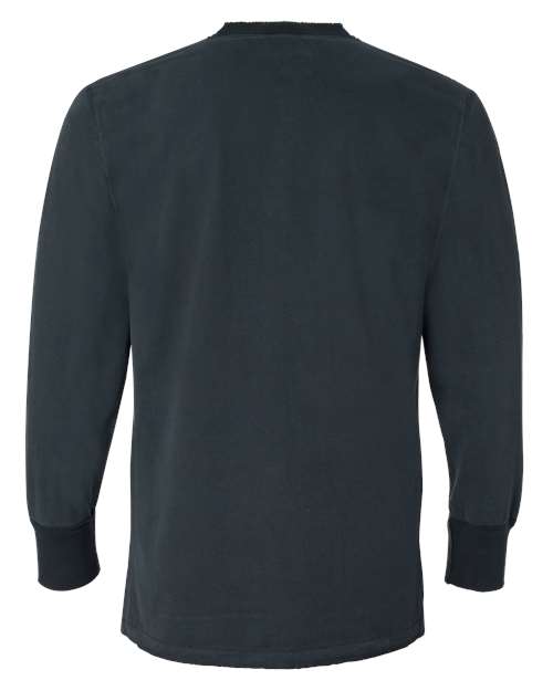 J. America Men's Vintage Brushed Jersey Henley J. America