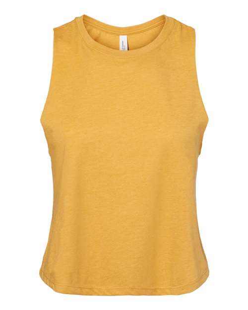 BELLA + CANVAS Women's Racerback Cropped Tank. BC6682