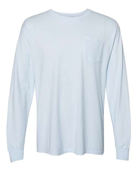 ComfortWash by Hanes Men's Garment Dyed Long Sleeve T-Shirt With a Pocket Hanes