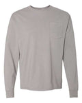 Hanes Men's Garment Dyed Long Sleeve T-Shirt With a Pocket Mens Apparel Shirts & Tops