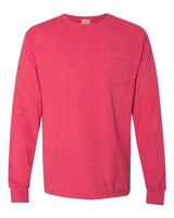 Hanes Men's Garment Dyed Long Sleeve T-Shirt With a Pocket Mens Apparel Shirts & Tops