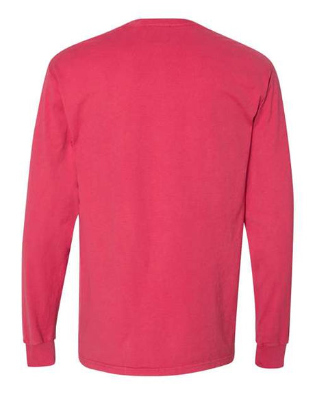 ComfortWash by Hanes Men's Garment Dyed Long Sleeve T-Shirt With a Pocket Hanes