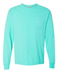 Hanes Men's Garment Dyed Long Sleeve T-Shirt With a Pocket Mens Apparel Shirts & Tops