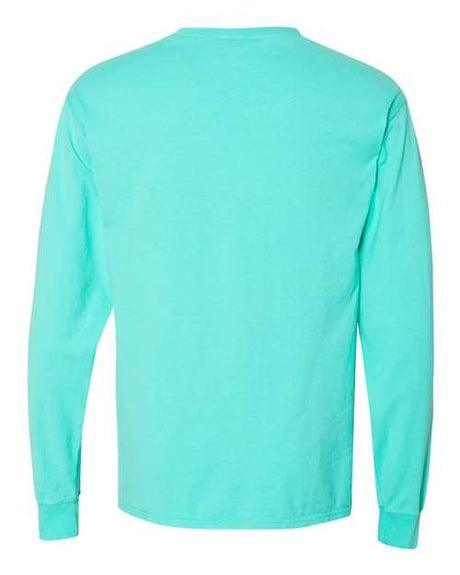 ComfortWash by Hanes Men's Garment Dyed Long Sleeve T-Shirt With a Pocket Hanes