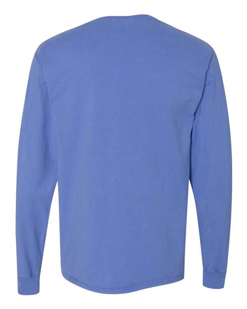 Hanes Men's Garment Dyed Long Sleeve T-Shirt With a Pocket Mens Apparel Shirts & Tops
