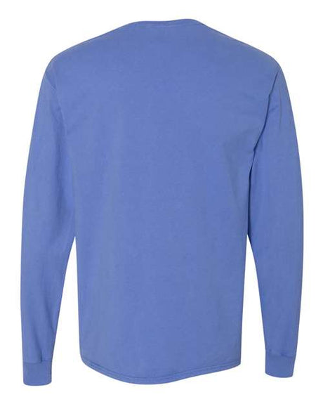 ComfortWash by Hanes Men's Garment Dyed Long Sleeve T-Shirt With a Pocket Hanes