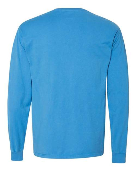 ComfortWash by Hanes Men's Garment Dyed Long Sleeve T-Shirt With a Pocket Hanes