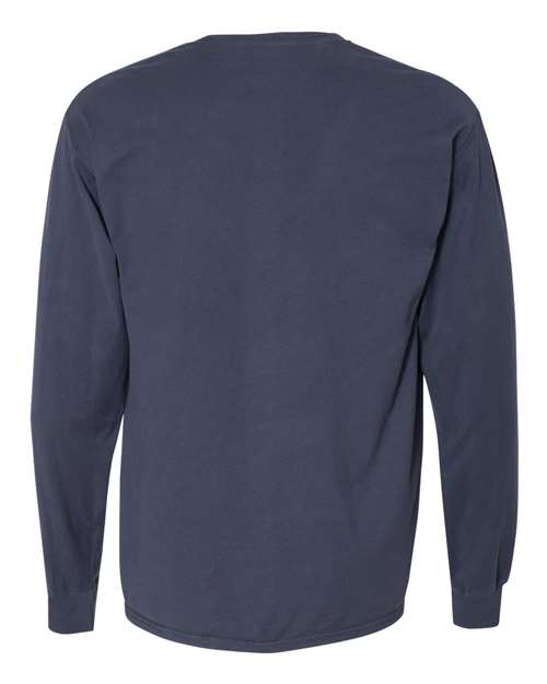 Hanes Men's Garment Dyed Long Sleeve T-Shirt With a Pocket Mens Apparel Shirts & Tops