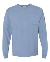 Hanes Men's Garment Dyed Long Sleeve T-Shirt With a Pocket Mens Apparel Shirts & Tops