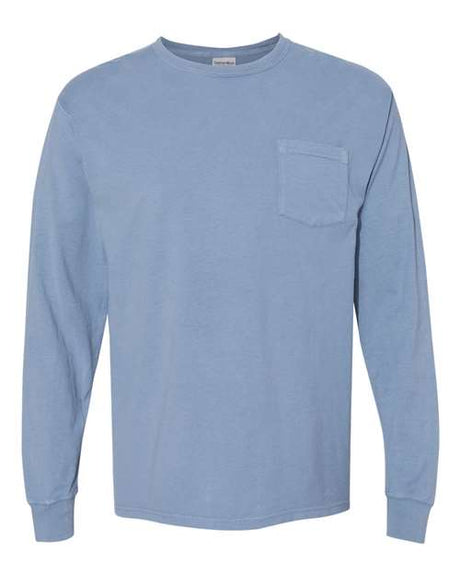 ComfortWash by Hanes Men's Garment Dyed Long Sleeve T-Shirt With a Pocket Hanes
