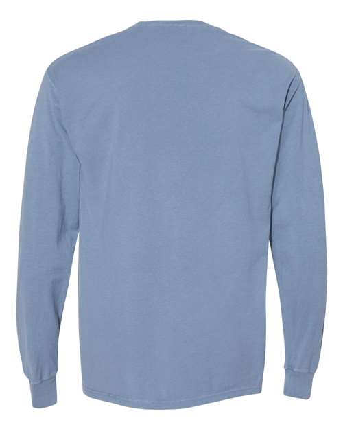 Hanes Men's Garment Dyed Long Sleeve T-Shirt With a Pocket Mens Apparel Shirts & Tops