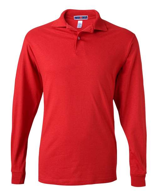JERZEES Men's SpotShield 50/50 Long Sleeve Polo JERZEES