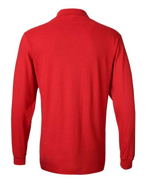 JERZEES Men's SpotShield 50/50 Long Sleeve Polo JERZEES